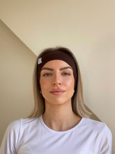 Load image into Gallery viewer, Jersey Headband in Brown

