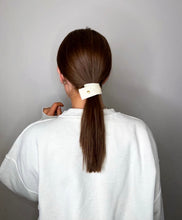 Load image into Gallery viewer, Oversized Vegan Leather Hair Strap in Stone