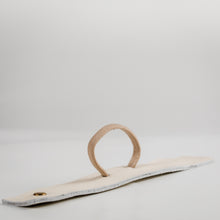 Load image into Gallery viewer, Oversized Vegan Leather Hair Strap in Stone