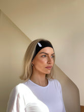 Load image into Gallery viewer, Jersey Headband in Black
